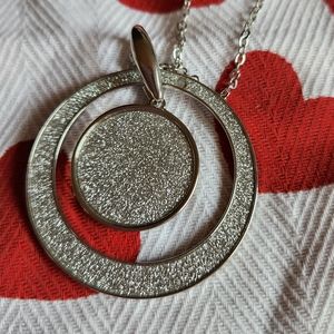 10/$20 Silver Circles Necklace *Y5